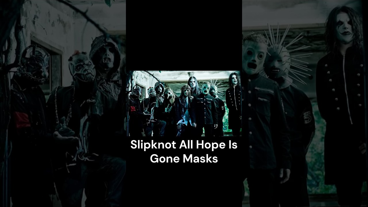 Slipknot's All Hope Is Gone Masks 😷