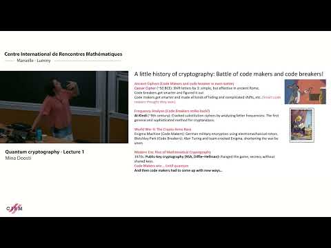 Mina Doosti: Quantum cryptography - Lecture 1