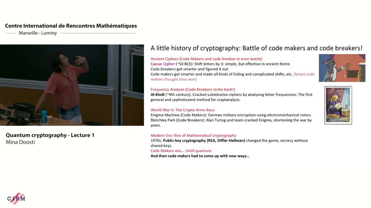 Mina Doosti's Quantum Cryptography Lecture 1: Unlocking New Security Horizons 🔐