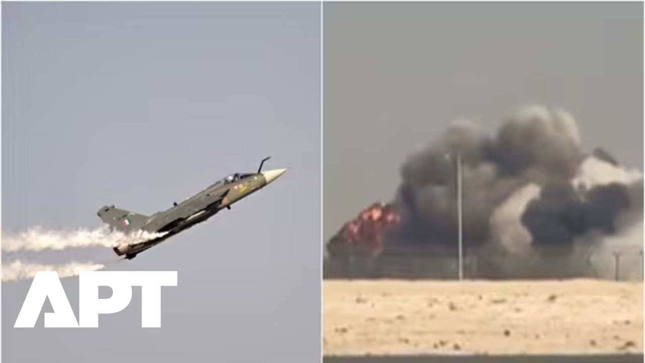 Indian Tejas Fighter Jet Crashes at Dubai Air Show ✈️