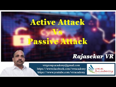 Active Attack Vs Passive Attack