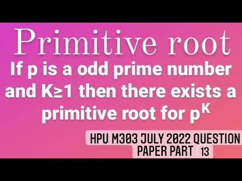 Primitive Roots for p^k with Odd Prime p
