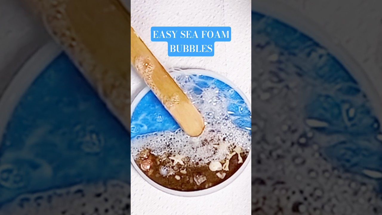 Easy Sea Foam Bubbles with UV Resin π