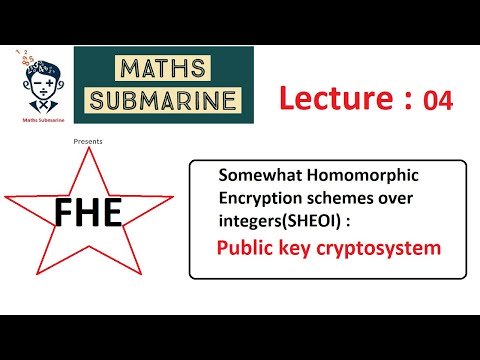 FHE Lecture 04: Somewhat Homomorphic Encryption Schemes over Integers (SHEOI) : Asymmetric Crypto