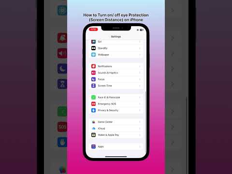 How to Turn On/Off Eye Protection (Screen Distance) on iPhone #shorts #iphonetipsandtricks #tech