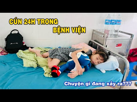 Thử Thách 24h Trong Bệnh Viện... Bé Cún Sốt Cao Phải Đi Bác Sĩ | Linh Nhi
