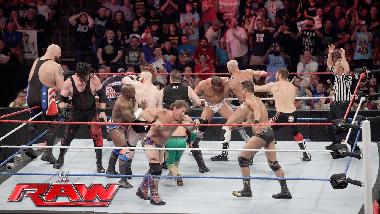 Team U.S.A. vs. The Multinational Alliance - 16-Man Elimination Tag Match (Raw, July 4, 2016)
