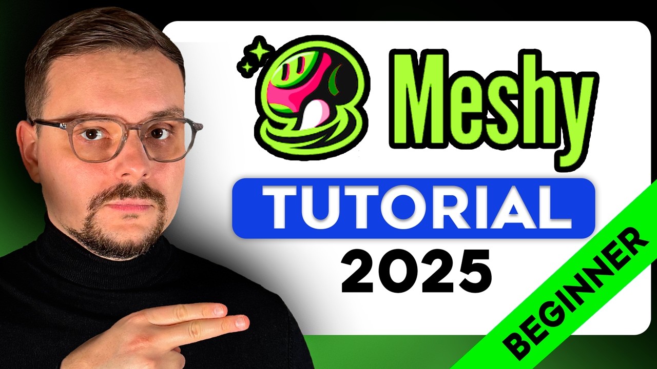 Meshy AI Tutorial - 2025 | 2D to 3D AI | How to Use Meshy AI