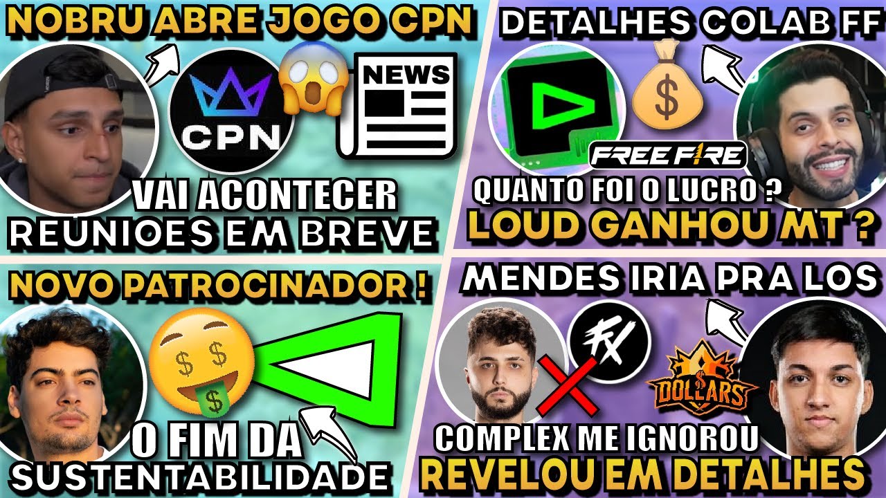 Nobru revela novidades: Novo patrocinador da LOUD, detalhes da parceria com Mendes e mais! 🎮