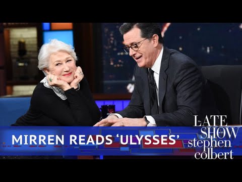 Helen Mirren Reads Poetry to Stephen Colbert 🎙️