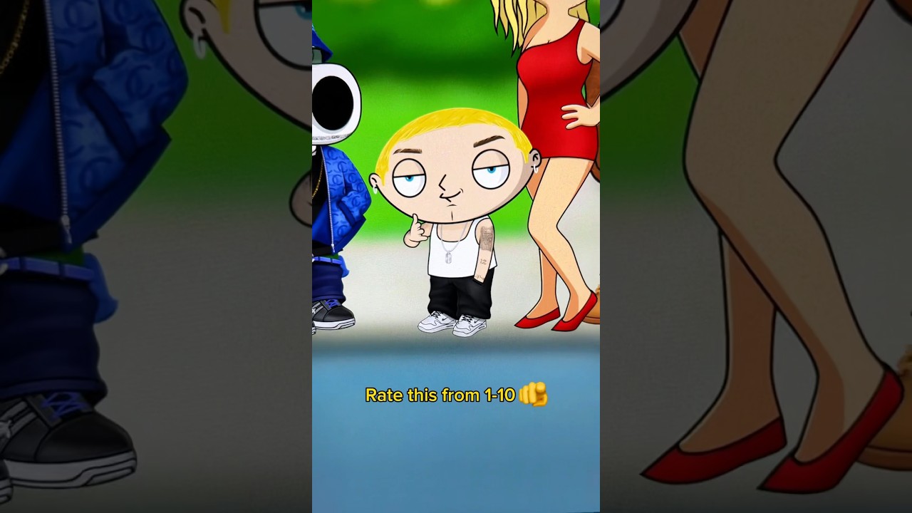 Stewie as Slim Shady 🥵 | Family Guy Transformation
