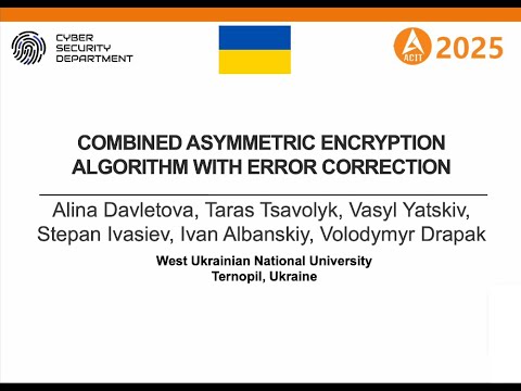 Combined Asymmetric Encryption Algorithm with Error Correction - ACIT'25