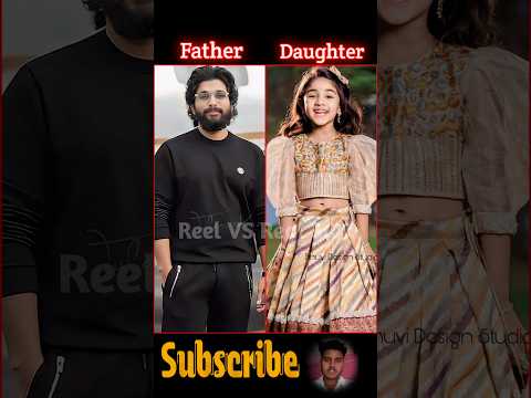 South Indian actors and daughter 😍(Pt-22)#father #daughter #actors #south #viral #shorts #alluarjun
