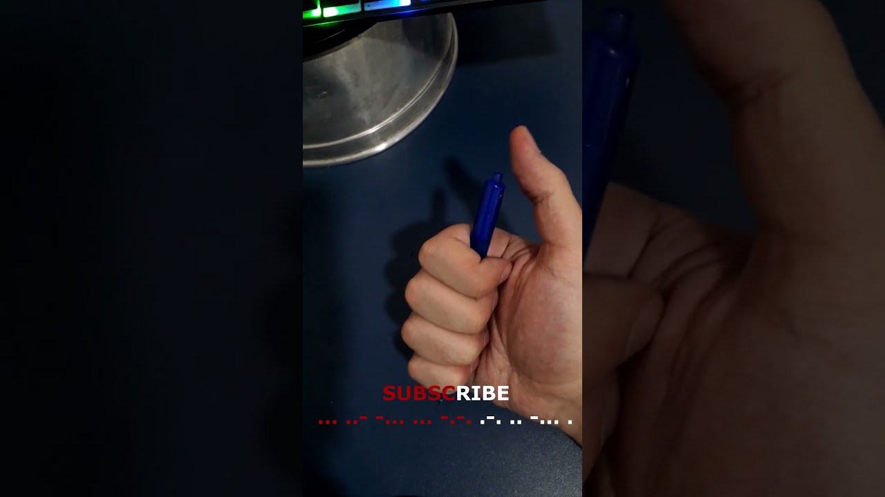 Secret Morse Code Communication Using a Clicking Pen ✨