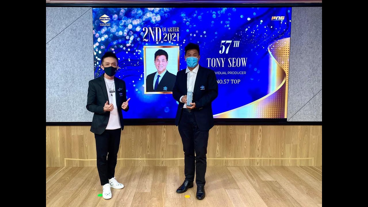Tony Seow Recognized in PropNex Q2/2021 Top 100 Transactors | 57th Place π