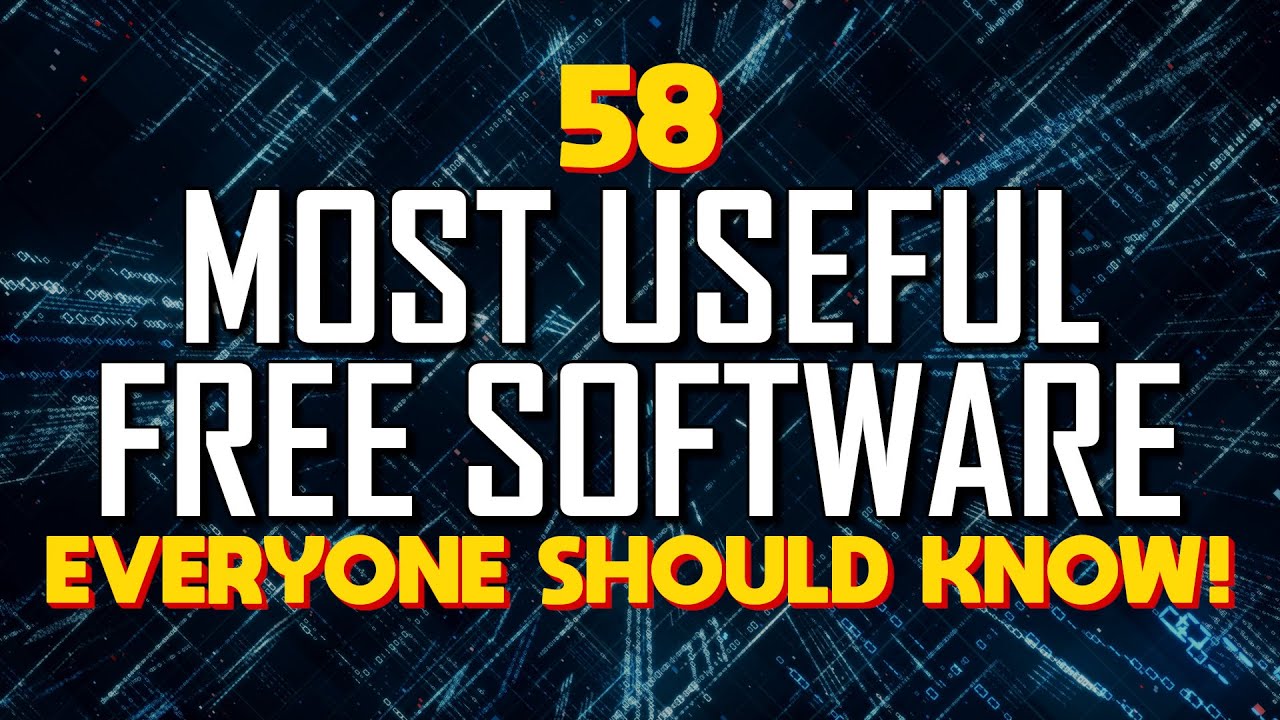 58 Top 58 Must-Know Free Software You Can't Miss! 🚀