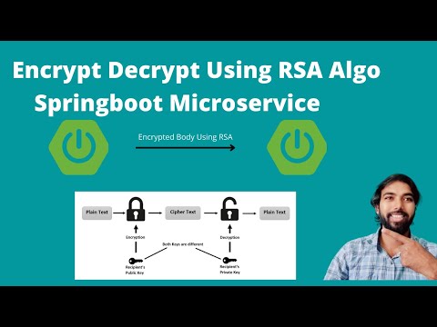 Encryption and  Decryption using RSA algorithm | Springboot Rest Api encrypt decrypt.