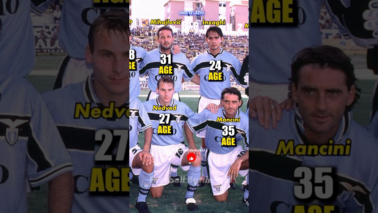 SS Lazio squad 2000🔥How old was it🤔#footballshorts #lazio #calcio