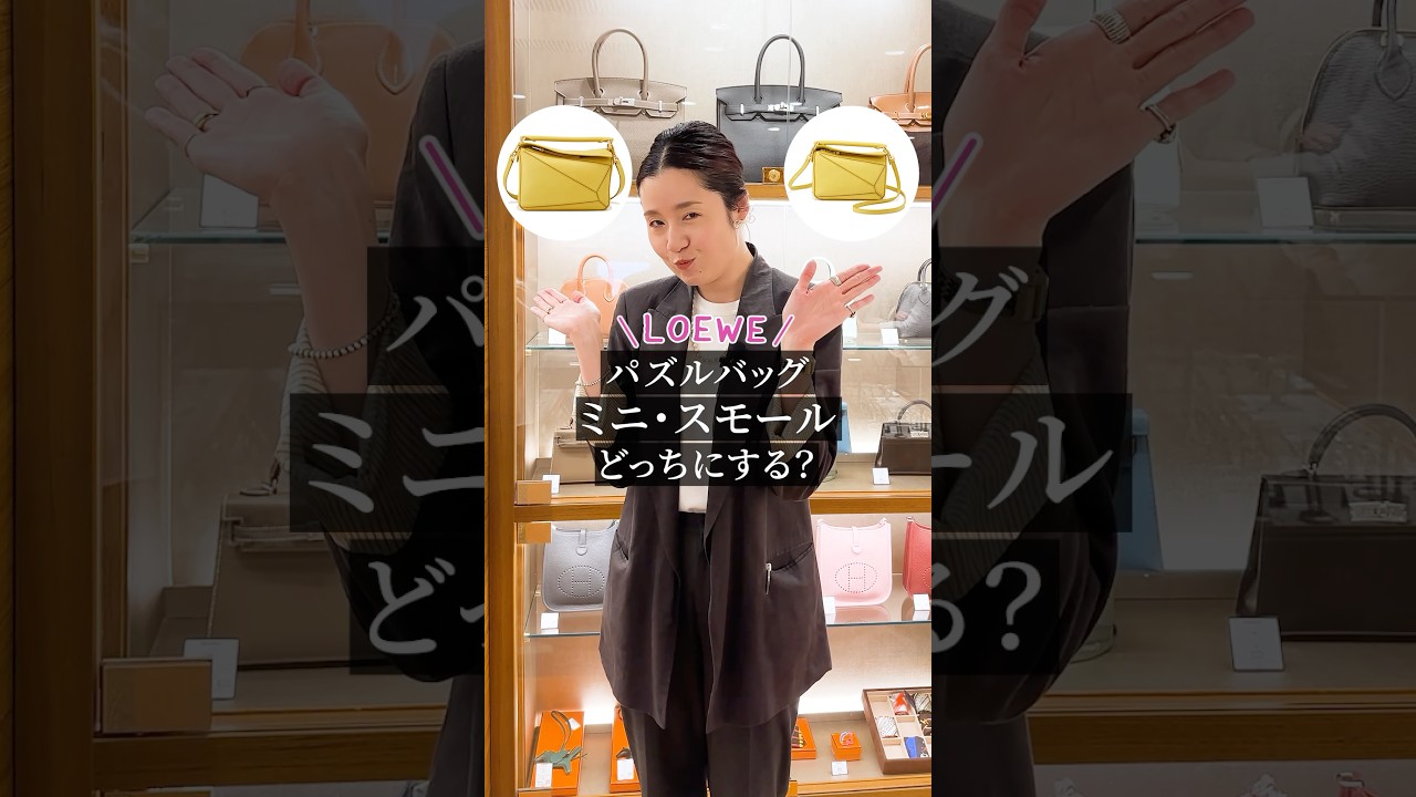 LOEWE【パズルバッグ】ミニとスモールの違いは? #shorts
