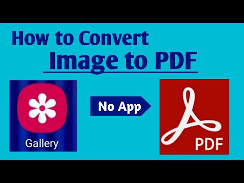 How to Convert Image to PDF in Android ( No App )