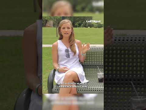 Meredith Scheffler talks about meeting Scottie. đ #golf #golfdigest #shorts #scottiescheffler