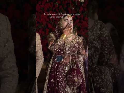 Emotional Wedding Goodbye | Rukhsati | Sisters are the best friends #ytshorts #shortvideo