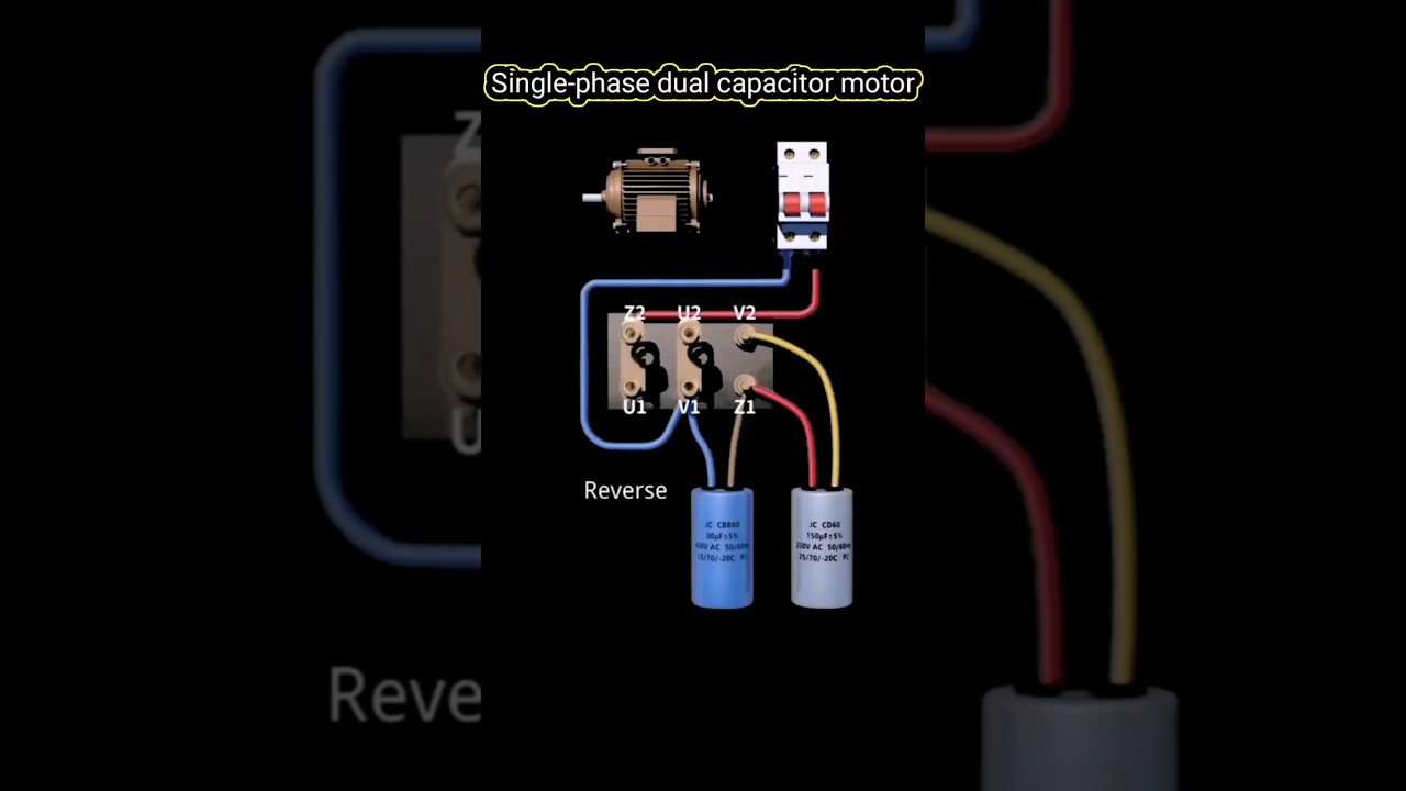 Single Phase Motor Forward & Reverse Rotation ⚙️