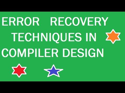 Error Recovery Techniques in compiler Design explained step by step | Lexical Analysis