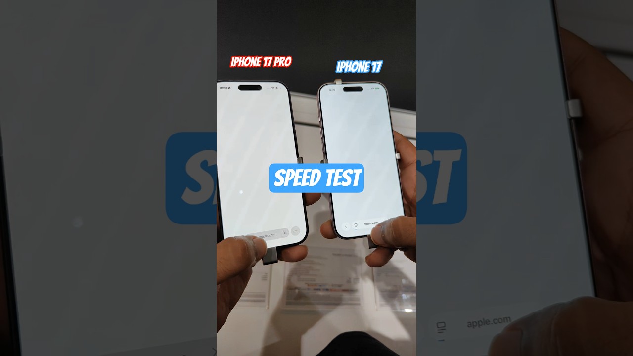 iPhone 17 Pro Vs IPhone 17 Speed Test | #iphone17pro #iphone17