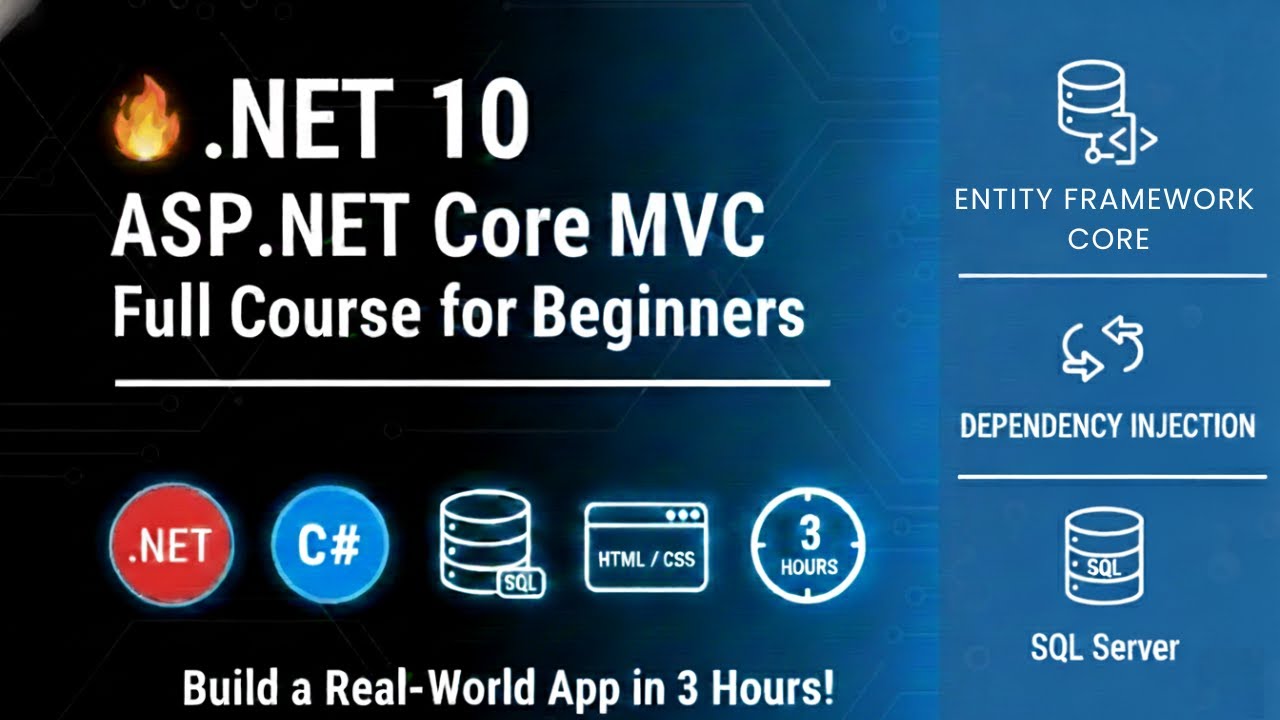 ASP.NET Core MVC Full Course for Beginners 🔥