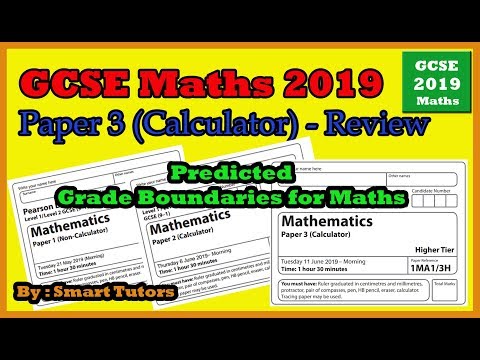 Maths Edexcel GCSE Paper 3 (11th June 2019) - Paper Review & predicted Grade Boundaries