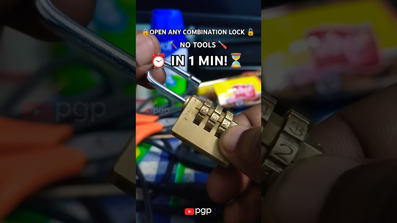Quick & Easy Guide to Unlock 3-Digit Combination Locks in Just 1 Minute ๐