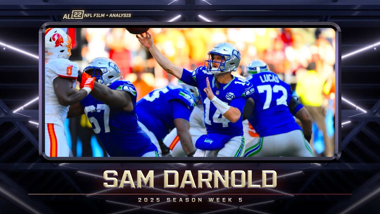 Sam Darnold Dominates Tampa Bay Secondary in Week 5 | Seahawks Film Breakdown 🏈
