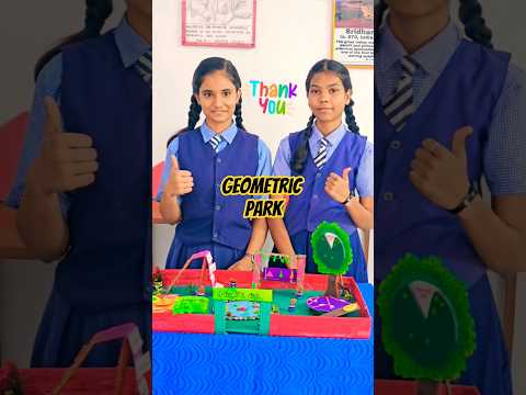 Maths Project Class 8, 9 and 10 | Geometric Park | Maths Exhibition | Maths working model #shorts