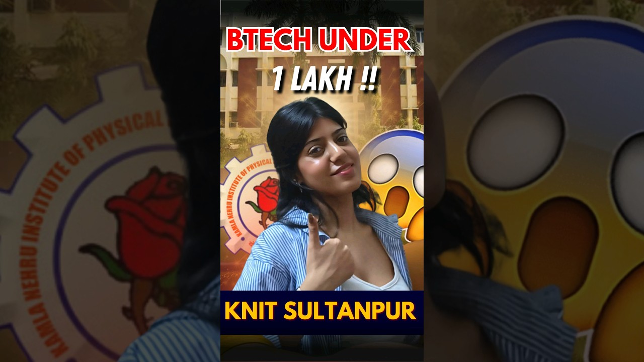 BTech Under 1 Lakh at KNIT Sultanpur 😱 | Top UP College Review & Free Support