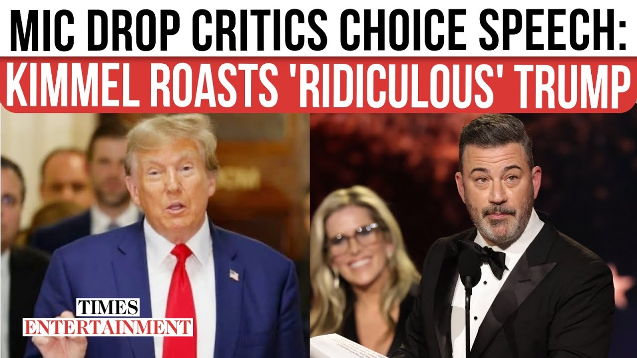 Jimmy Kimmel Thanks Trump in Viral Critics Choice Speech 🎤