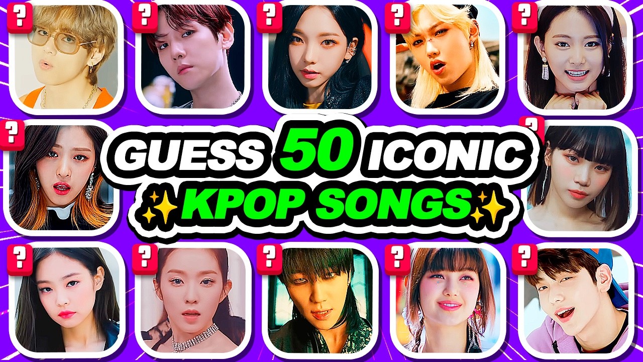 Guess 50 Iconic KPOP Songs 🎶 Quiz 2024