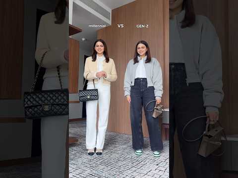 Millennial vs Gen-Z? 👀 Which style feels more elegant & timeless on you? ✨ #timelessfashion