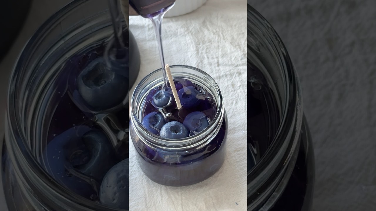 DIY Blueberry Jam Candle 🫐