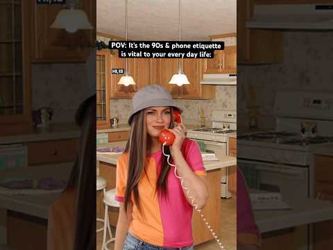 POV: It’s the #90s & phone etiquette is vital to your every day life. #nostalgia #90skids