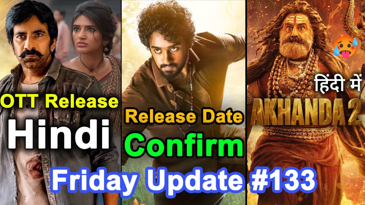 Mass Jathara Hindi OTT Release 🤩, Mowgli Release Date 🔥, Akhanda 2 Hindi 😱 | Friday Update #133