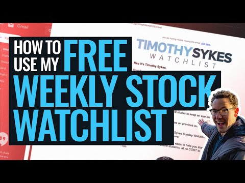 How To Use My FREE Weekly Stock Watchlist