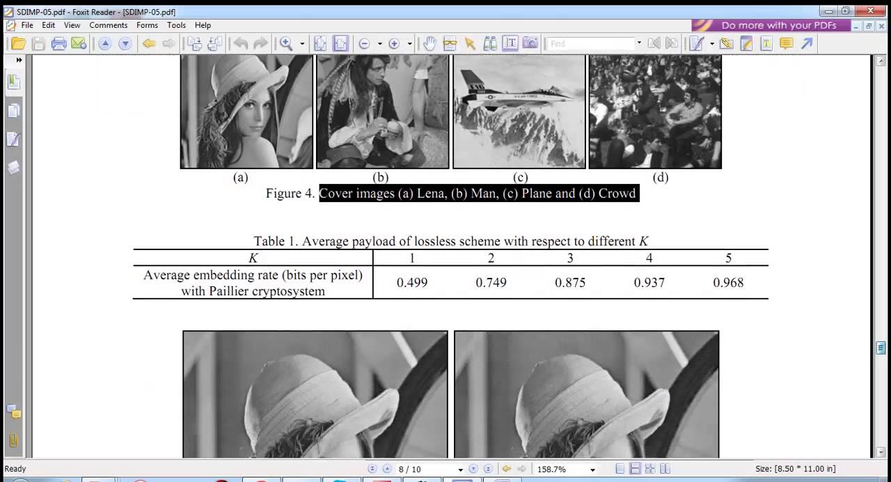 Lossless and Reversible Data Hiding in Encrypted Images - IEEE MATLAB Image Processing 2015