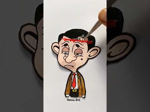 Mr Bean mind refresh 2 ✨ #shorts #art #drawing