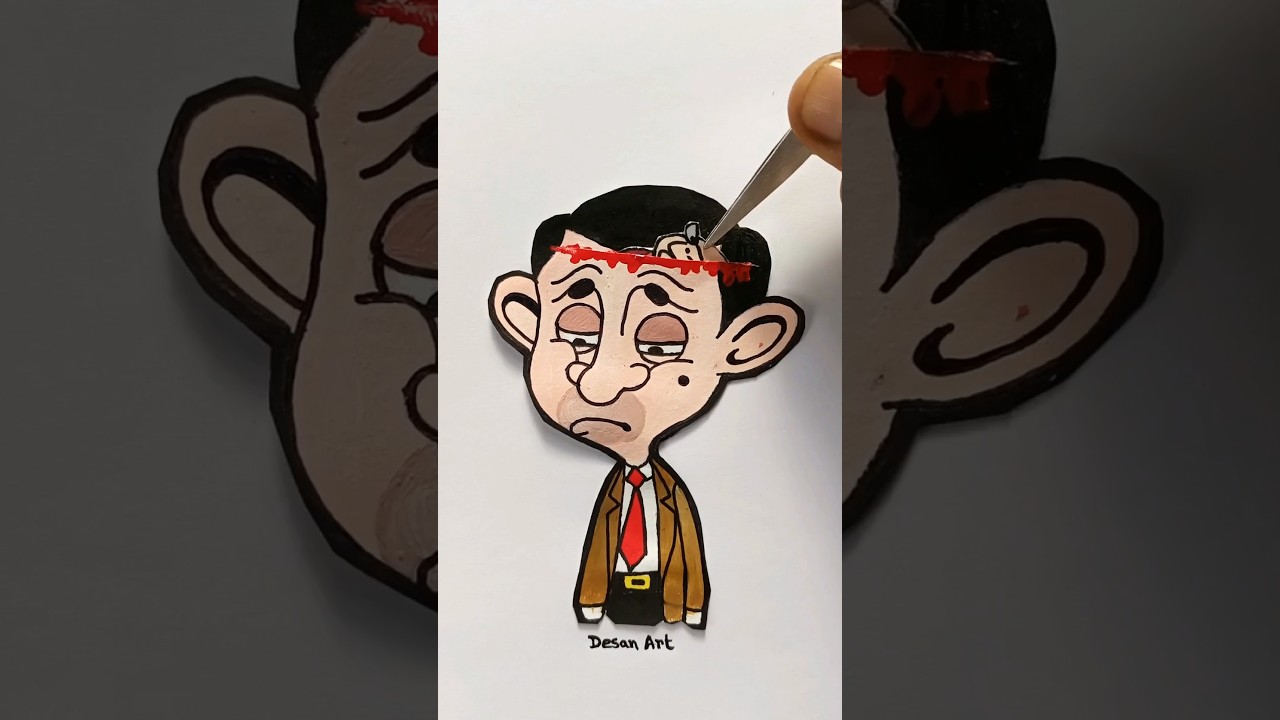 Mr. Bean Mind Refresh Challenge ✨ | Quick Art & Drawing Short