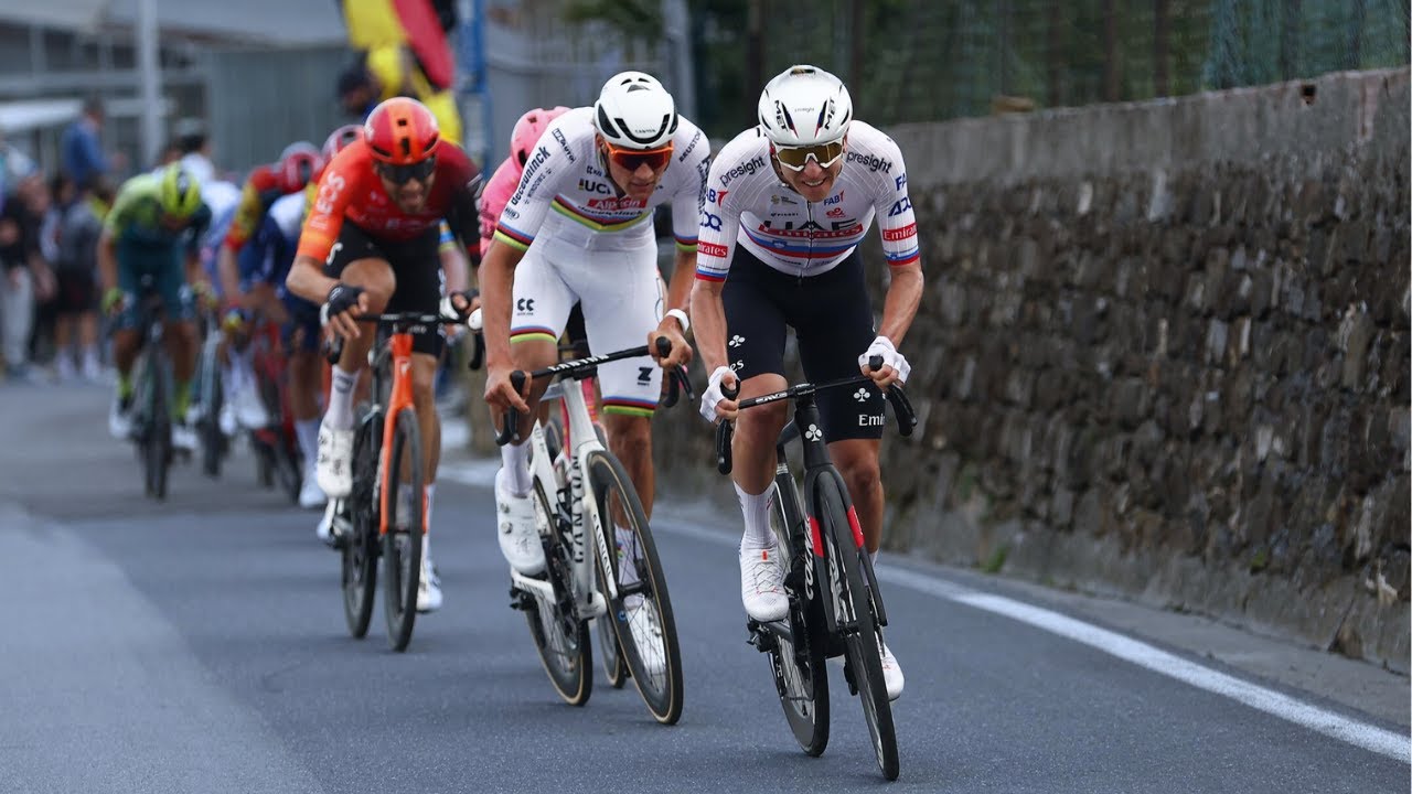 Epic Cycling Attacks by Tadej Pogačar in 2024 🚴‍♂️