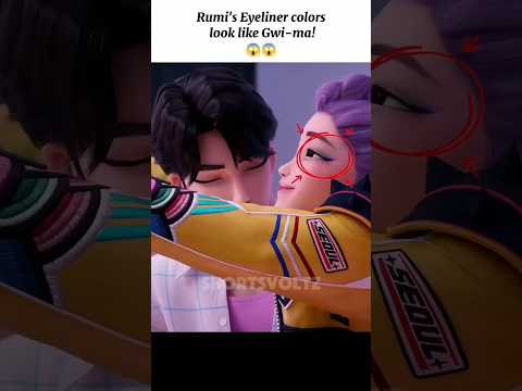 Rumi's Eyeliner looks like Gwi-ma 😱 | Kpop Demon Hunters #shorts #kpopdemonhunters