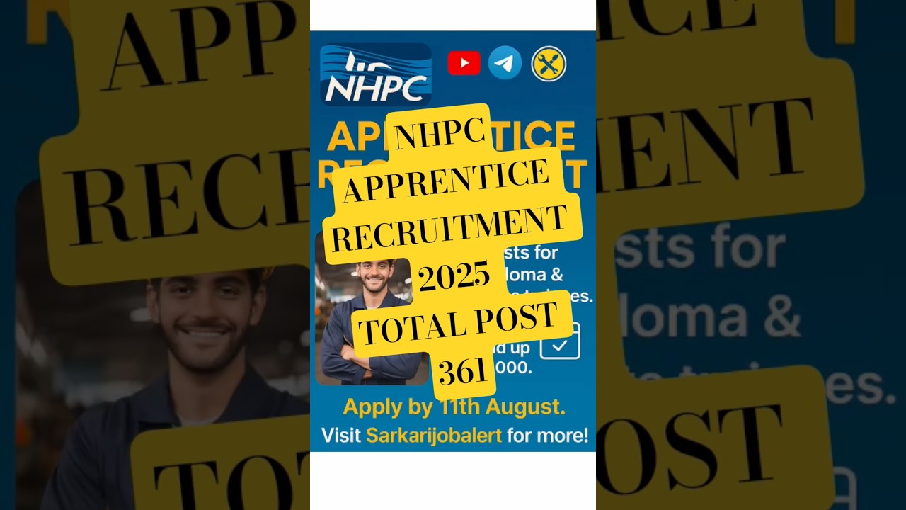 NHPC Apprentice Recruitment 2025 | Apply Now
