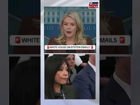 White House asked about new Epstein emails. #trump #epstein #news #breaking