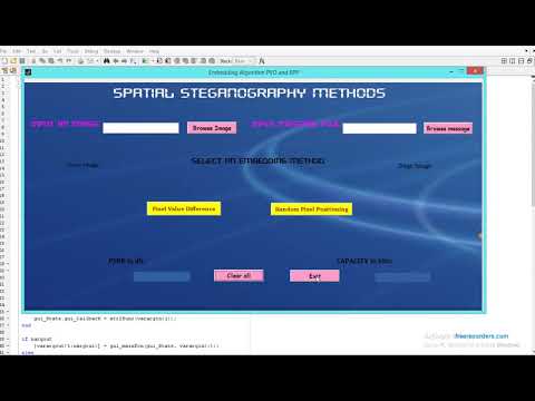 MATLAB code of Image steganography based on pixel value difference and random pixel positioning
